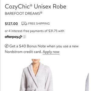BAREFOOT DREAMS cozy chic long robe
